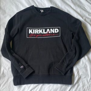 Kirkland Signature Unisex Black Crewneck Sweater